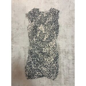 AllSaints Leopard Print Ruffle Mini Dress
